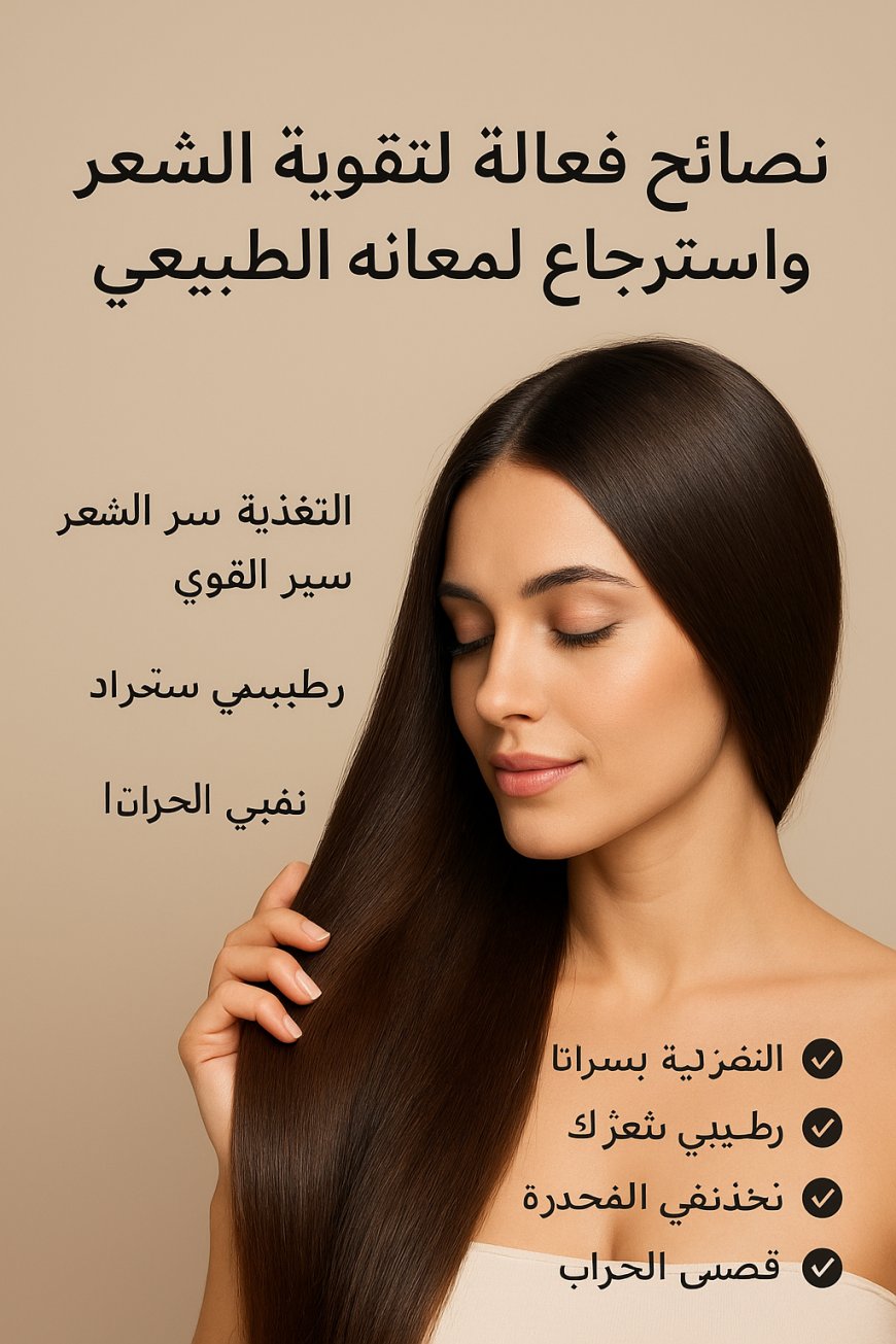 نصائح لتقوية الشعر